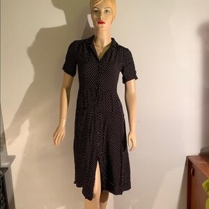 Urban Outfitters Black and White Midi Dress